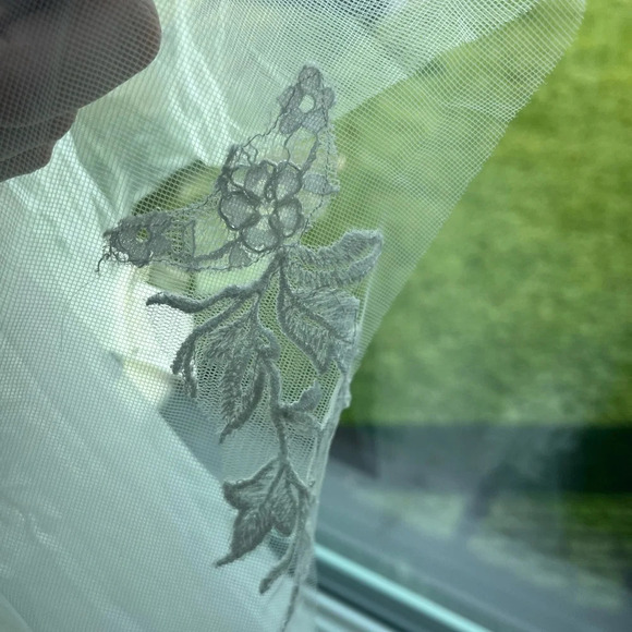 Justin Alexander Bridal Veil  / Nude Ivory - Style 88006 - Picture 5 of 6